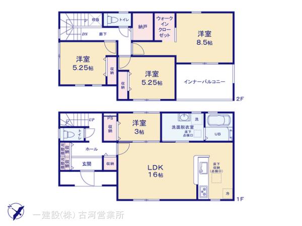 リーブルガーデン加須北下新井第３の見取り図