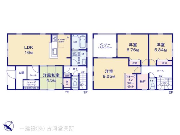 リーブルガーデン加須旗井第１１の見取り図