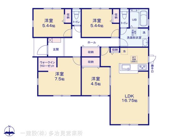 リーブルガーデン可児市広見下反田の見取り図