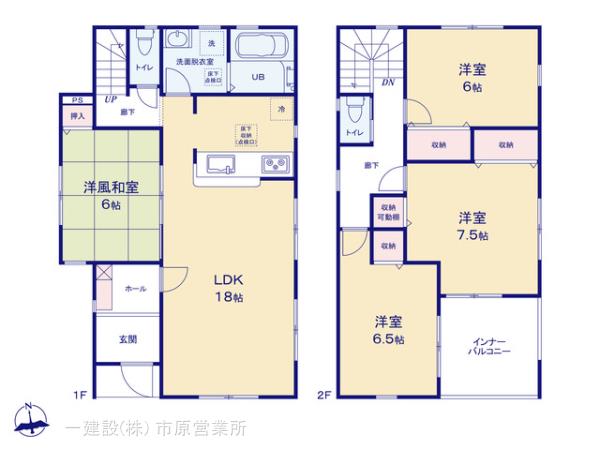 リーブルガーデン木更津市清川2丁目の見取り図