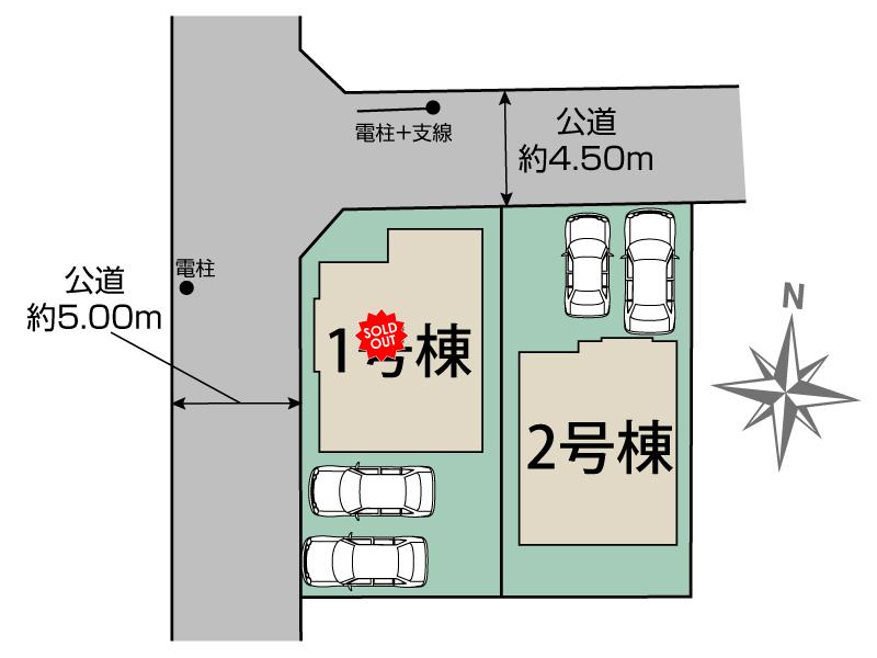 ブルーミングガーデン東久留米市南沢５丁目２棟の見取り図