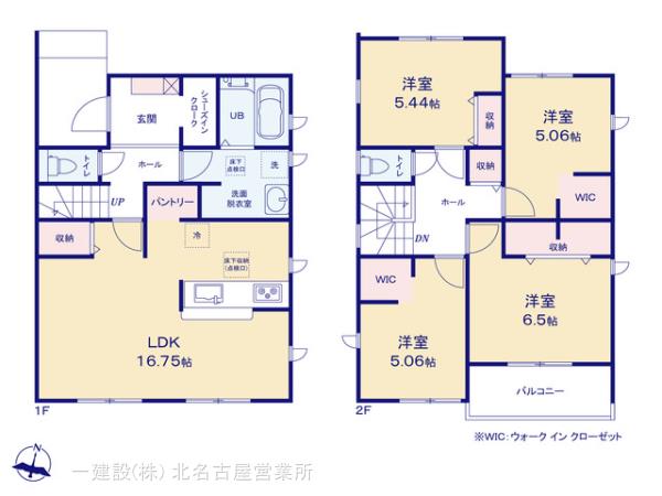 リーブルガーデン稲沢市北島町千野地第二の見取り図
