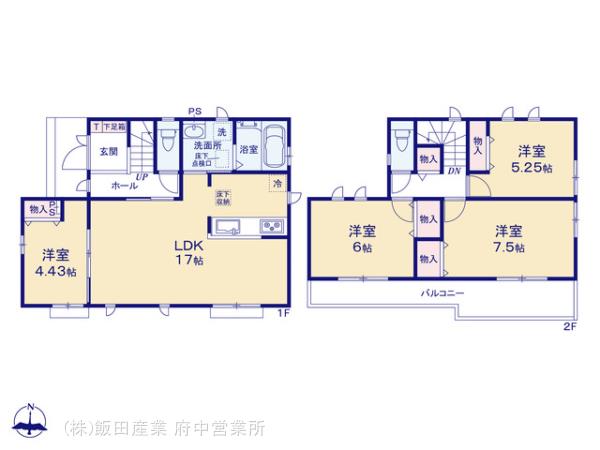 ハートフルタウン八王子大塚の見取り図