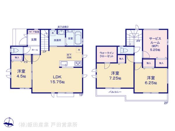 ハートフルタウン新座市新堀Ⅱの見取り図