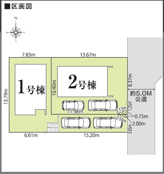 リナージュ明石大久保町山手台２丁目　第１期の見取り図