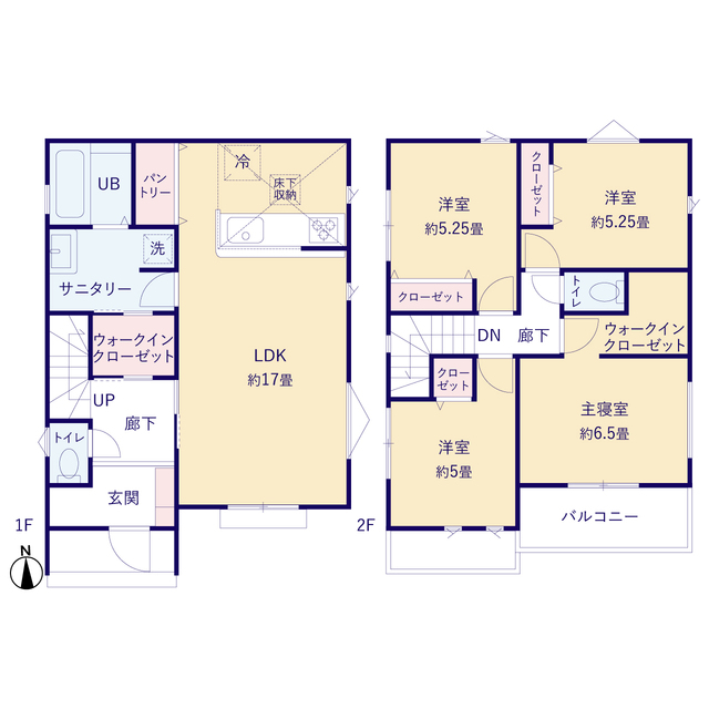 ティアラ4223八王子市元横山町２棟の見取り図