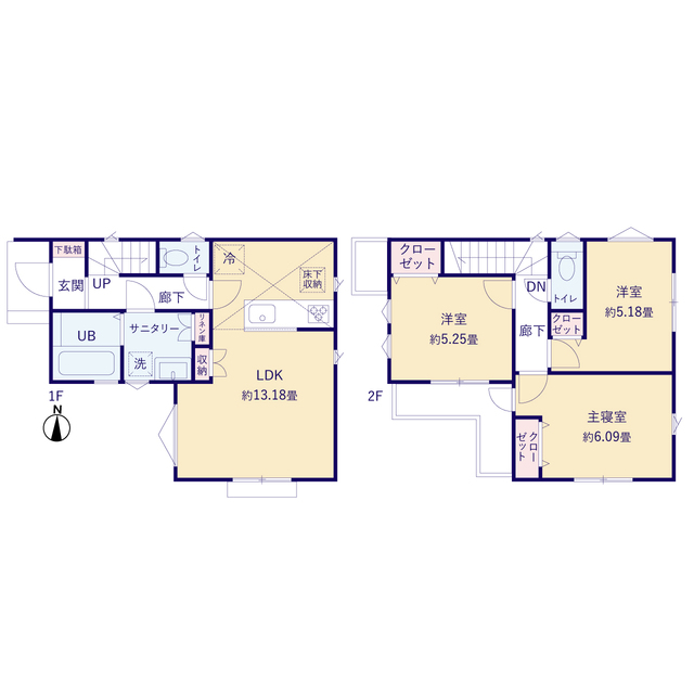 ティアラ4230さいたま市南中野２期１棟の見取り図