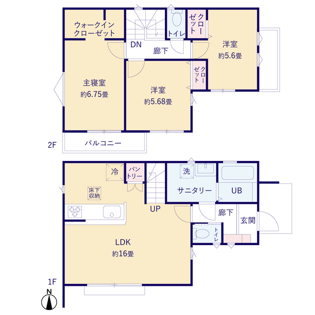 ティアラ4191練馬区南大泉３棟の見取り図