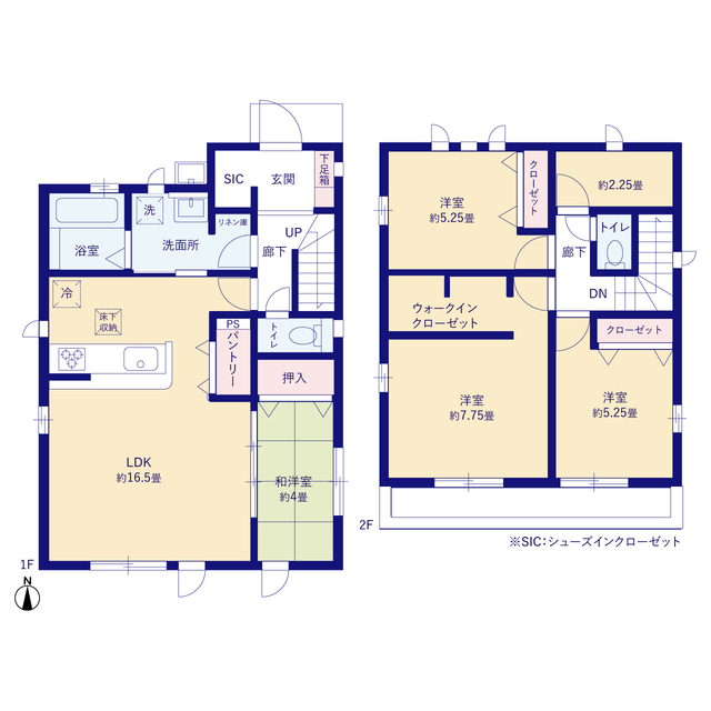 グラファーレ4273成田市中台９期２棟の見取り図