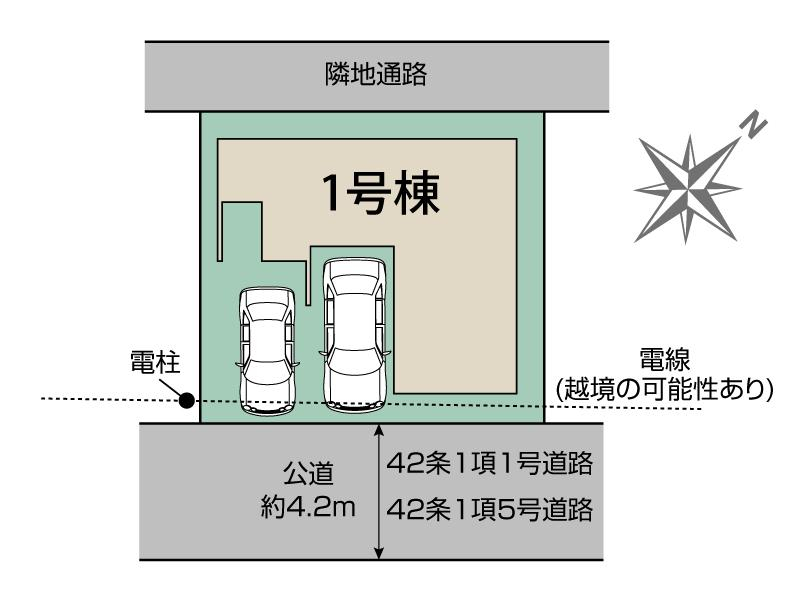 ブルーミングガーデン川越市的場１棟の見取り図