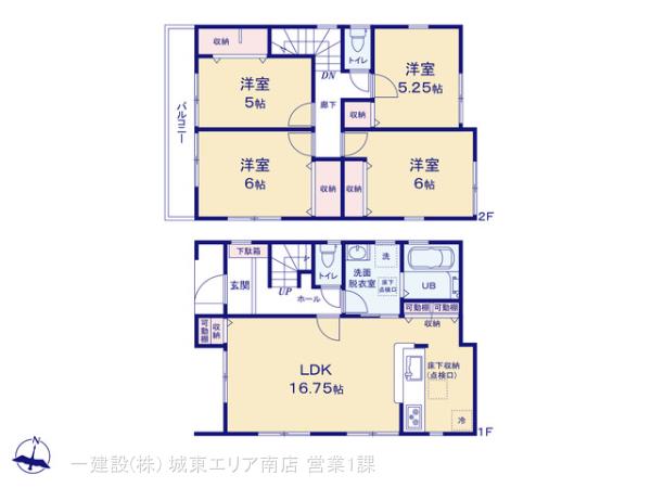 リーブルガーデン川口市安行慈林の見取り図