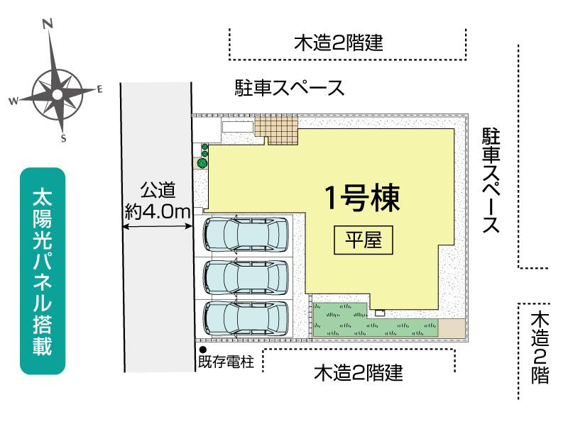ブルーミングガーデン久喜市野久喜３期　１棟の見取り図