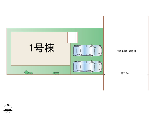 ハートフルタウン(東)北名古屋市宇福寺4期の見取り図