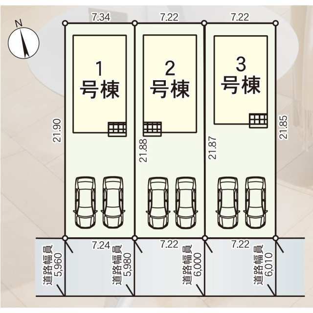 クレイドルガーデン八戸市根城 第7の見取り図
