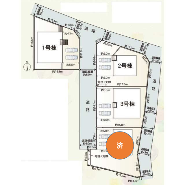 クレイドルガーデンいなべ市大安町石榑南 第1の見取り図