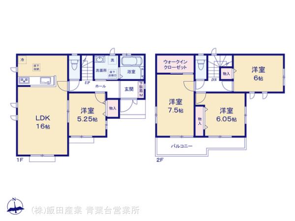 ハートフルタウン(大和市)下鶴間132番の見取り図