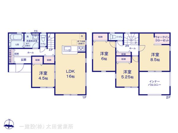 リーブルガーデン桐生第７広沢町の見取り図