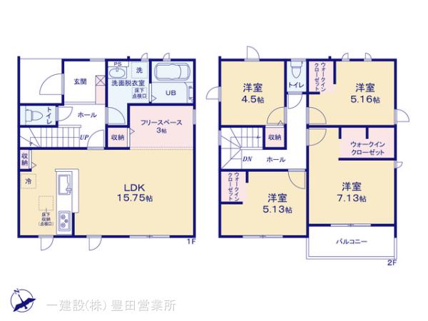 リーブルガーデン西尾市寺津町の見取り図