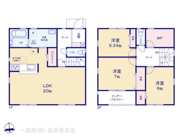 リーブルガーデン御所市東辻４期の見取り図