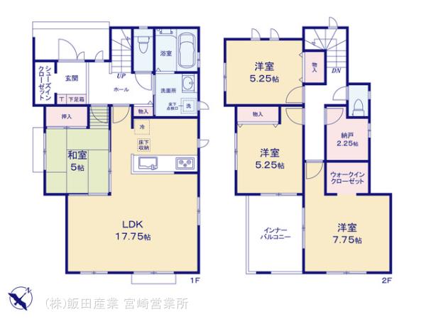 ハートフルタウン宮崎市神宮1期の見取り図