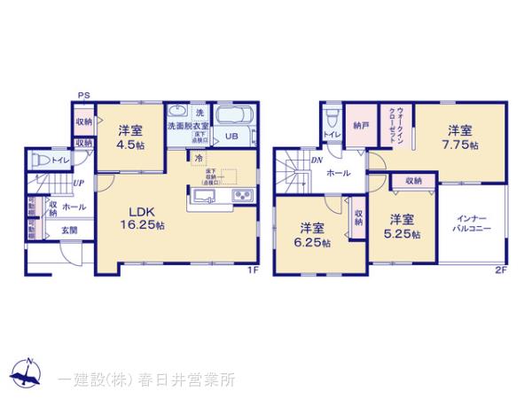 リーブルガーデン稲沢市祖父江町桜方の見取り図