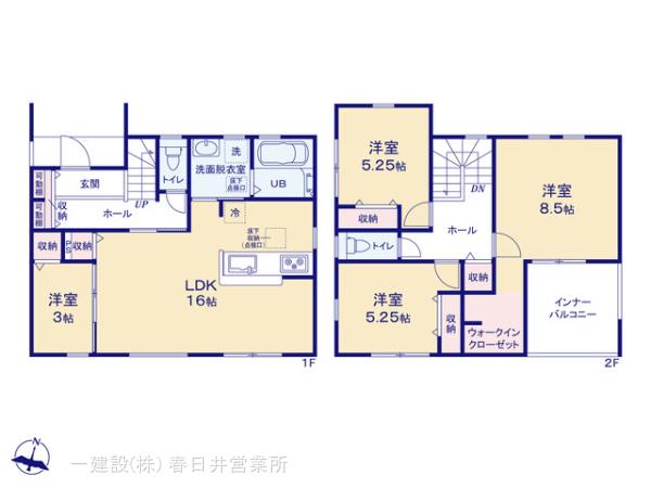 リーブルガーデン稲沢市祖父江町桜方の見取り図