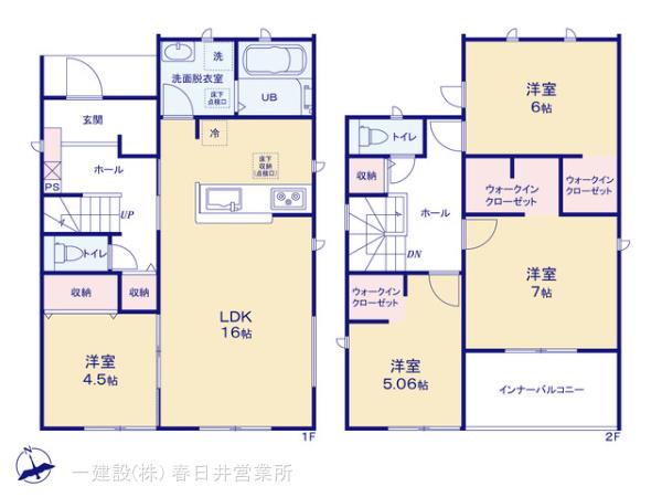リーブルガーデン稲沢市一色上方町の見取り図