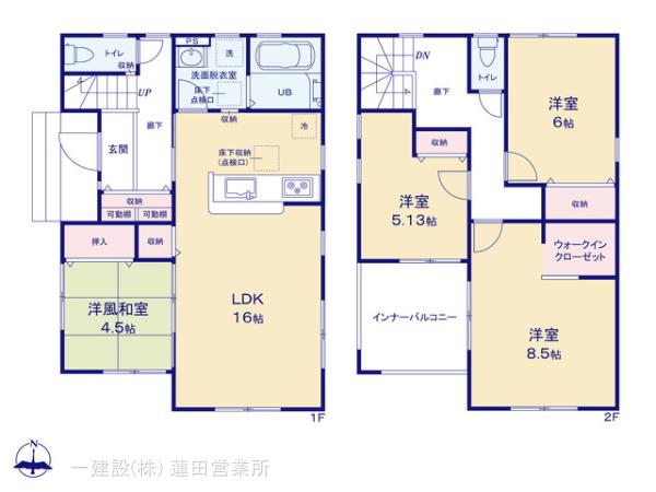 リーブルガーデン白岡市西第３の見取り図