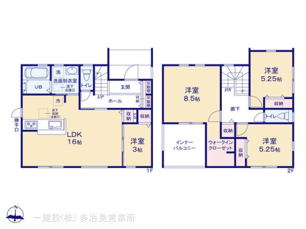 リーブルガーデン可児市今渡鳴子の見取り図