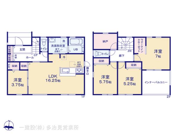 リーブルガーデン可児市今渡鳴子の見取り図