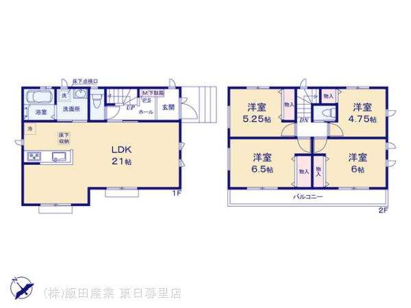 ハートフルタウン市川市若宮1丁目の見取り図