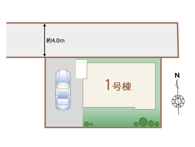 ハートフルタウン小平大沼町4丁目の見取り図