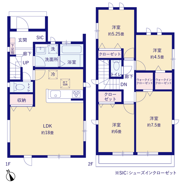 グラファーレ4217鎌ヶ谷市東中沢１４期３棟の見取り図