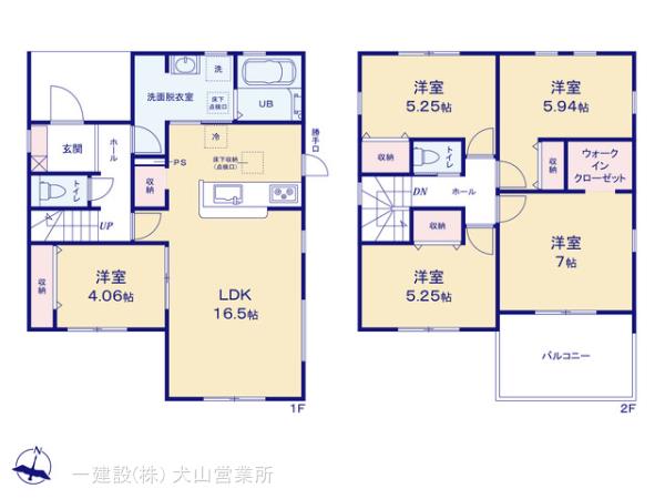 リーブルガーデン可児市矢戸上野の見取り図