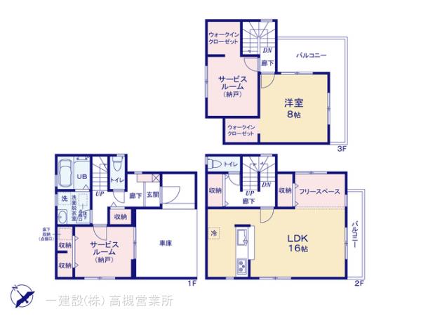 リーブルガーデン吹田市南正雀の見取り図