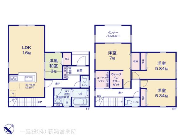 リーブルガーデン西区小針第５の見取り図