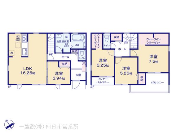リーブルガーデン鈴鹿市東玉垣町第６の見取り図