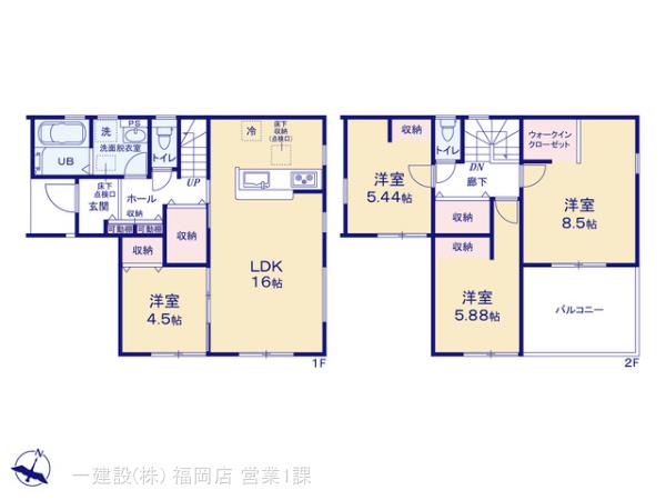 リーブルガーデン筑前町依井の見取り図