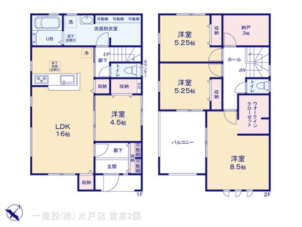 リーブルガーデンひたちなか馬渡１６期の見取り図