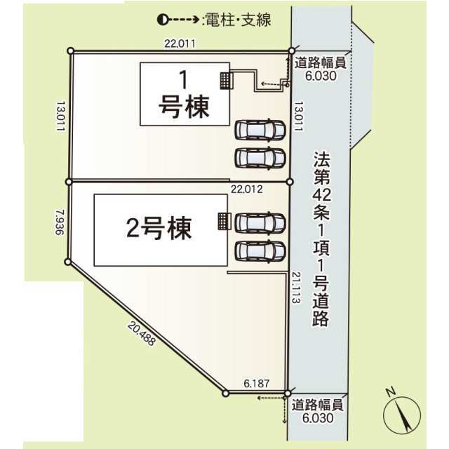 クレイドルガーデン神栖市居切 第2の見取り図