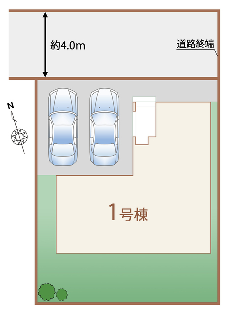 ハートフルタウン三郷市早稲田Ⅲの見取り図