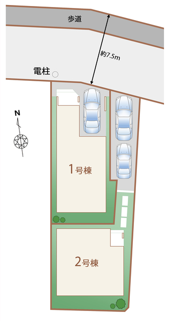 ハートフルタウン足立区一ﾂ家の見取り図
