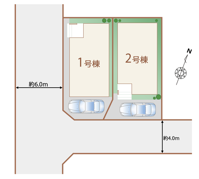 ハートフルタウン市川市原木4丁目の見取り図