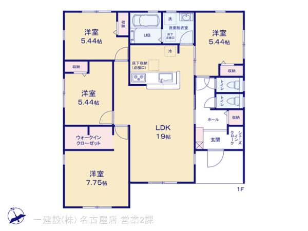 リーブルガーデン稲沢市祖父江町祖父江の見取り図