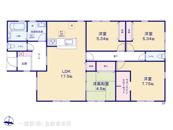 リーブルガーデン倉敷下津井２丁目の見取り図