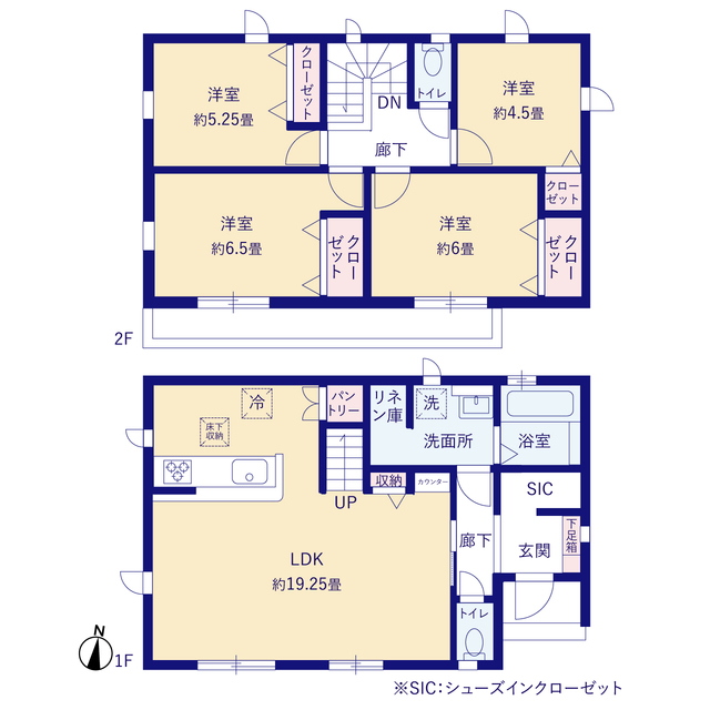 グラファーレ4205横須賀市ハイランド１３期１棟の見取り図