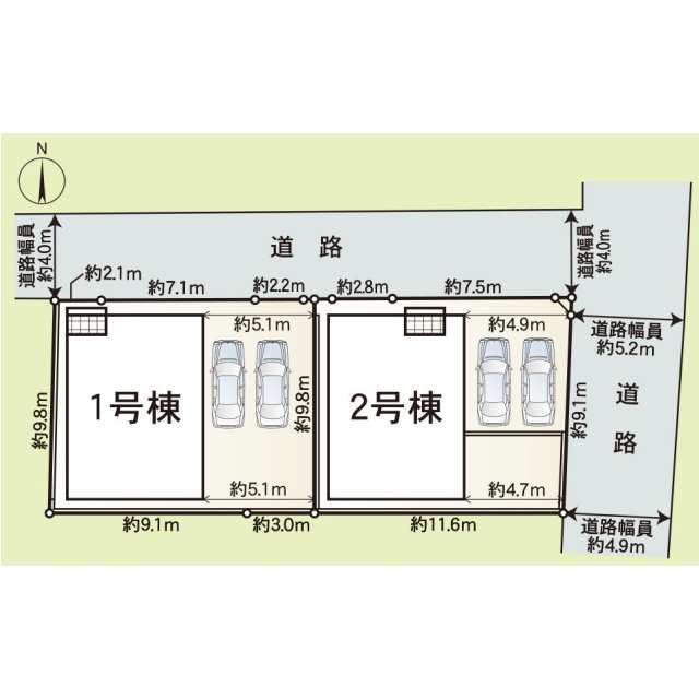 クレイドルガーデン松山市枝松 第2の見取り図