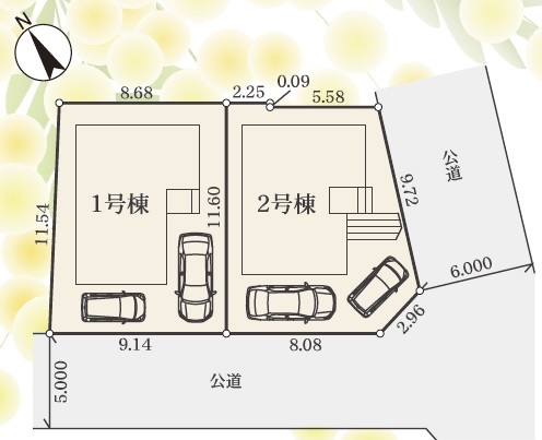 リナージュ海老名国分寺台４丁目２４－１期の見取り図