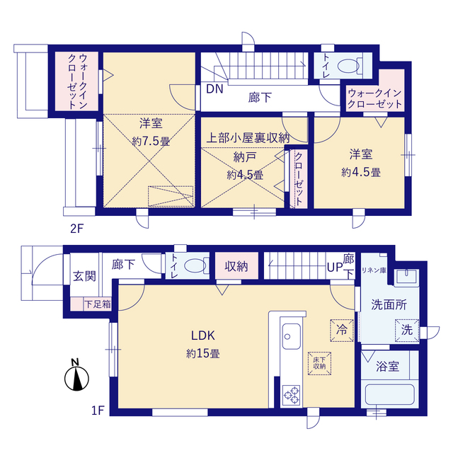グラファーレ4213立川市上砂町９期３棟の見取り図