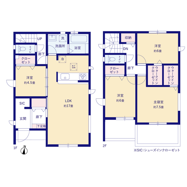 グラファーレ名古屋市喜惣治３期２棟の見取り図